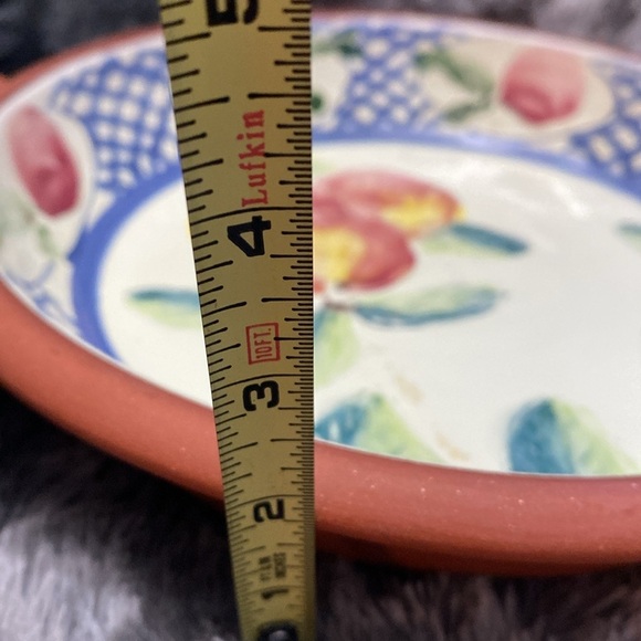 D'Arcy Margesson Signed Terracotta Pottery Hand thrown 1995 Deep Dish - Picture 14 of 16